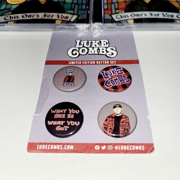 NWT Luke Combs This One's For You & Too CD Lot Of 2 Plus Bonus Collectible Pins - Picture 5 of 7